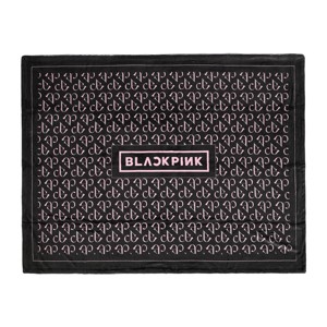 Blackpink All-Over Print Logo Black Double-Sided Fleece Throw Blanket - 1 of 4