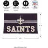 Evergreen NFL New Orleans Saints Embossed Mat Cross Hatch Indoor and Outdoor Doormat - 2 of 4