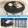 3 Pieces Outdoor Patio Bistro Set, All-Weather DiningTable Set, Modern Small Patio Bistro Set Outdoor for Balcony, Pool, Garden, Backyard, Black - 2 of 4