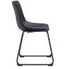 Dining Chair 31.3" H (Set of 2) – Black, Faux Leather Upholstery & Matte Black Steel Base by Zuo Modern - 4 of 4