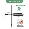 Campfire Grill Grate Set, Carbon Steel with 600°f Powder Coating, Adjustable Swivel & Folding Models with Carry Bag for Outdoor BBQ Cooking - 3 of 4
