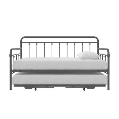 RealRooms Loki Metal Daybed with Pop Up Trundle Bed