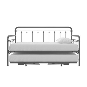 RealRooms Loki Metal Daybed with Pop Up Trundle Bed - 1 of 4