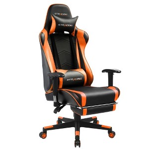 GTRACING Gaming Chair Office Chair PU Leather with Footrest & Adjustable Headrest - 1 of 4