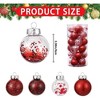 30 Pcs Christmas Ball Ornaments,2.36 in/6 cm Christmas Balls,Christmas Plastic Decorative Baubles - 2 of 4