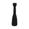 Modern Taper Candle Holder - Open Cutout Design - Polyresin - Contemporary Home & Office Decor - 10" Black - 4 of 4