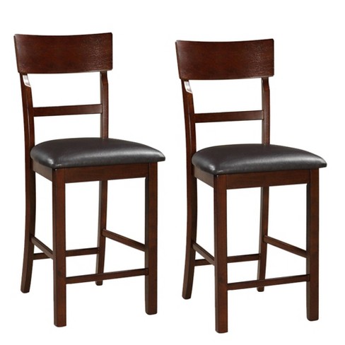 set of 2 wooden counter height chair black benzara target set of 2 wooden counter height chair black benzara