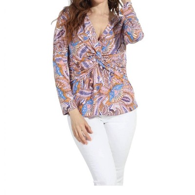 Women's Twist 3/4 Sleeve Top - Veronica M