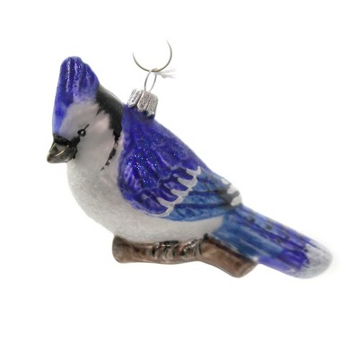 Holiday Ornaments 2.5" Blue Jay Bird Christmas Songbird  -  Tree Ornaments