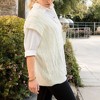 Anna-Kaci Women's Cable Knit Sweater Vest V-Neck Sleeveless Pullover Top - 2 of 4