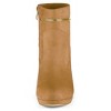 Allegra K Women's Slip-on Zip Round Toe Heel Ankle Boots - 2 of 4