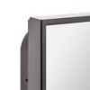 Head West 16"x26" Brushed Black Recessed Medicine Cabinet Mirror - 3 of 4