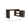 XIYUYEU L-Shaped Home Office Desk Modern Corner Writing Desk with 2 Open Shelves and Storage Cabinet - 3 of 4