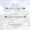 Unique Bargains M8 Steering Suspension Tie Rod for 49cc Electric ATV Go Kart 2Pcs Silver Tone - 3 of 4