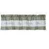 Kate Aurora Country Living Gingham Check Hope Faith Love 3 Pc Cafe Kitchen Curtain Set - 3 of 4