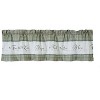 Kate Aurora Country Living Gingham Check Hope Faith Love 3 Pc Cafe Kitchen Curtain Set - image 3 of 4