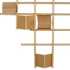 Contemporary Abstract Wall Decor Gold - CosmoLiving by Cosmopolitan: Iron Metalwork, Vertical Orientation, Spot Clean - 4 of 4