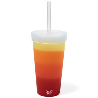 Silipint: Silicone Straw Tumber 22oz: Marigold