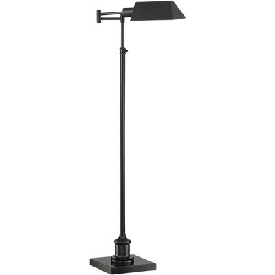 Elegant Adjustable Pharmacy Floor Lamp in Dark Bronze