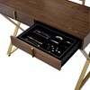 PAGED Vanity Desk Metal Frame Makeup Table with Mirror and Jewelry Tray for Bedroom, Dressing Room, Bathroom - 2 of 4