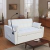YONWAY Convertible Loveseat Sofa 3-in-1 Reclining Sleeper, Pull-out Couch Bed with USB Ports and Pillows for Living Room Office - 3 of 4