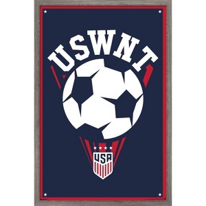 Trends International US Soccer - USWNT Logo 25 Framed Wall Poster Prints - 1 of 4