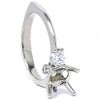 Pompeii3 1/3ct Diamond Semi-Mount Engagement Ring 14K Setting - 2 of 4