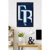 Trends International MLB Tampa Bay Rays - Logo 25 Framed Wall Poster Prints - 2 of 4