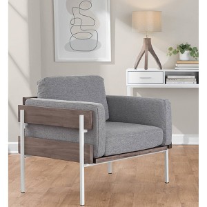 Kari Accent Chair White - LumiSource - 1 of 4