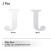 Unique Bargains 3D Acrylic Self-Adhesive Mirror Alphabet Sticker Wall Decals 2 Pcs - 3 of 3