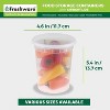 Freshware Food Storage Containers [24 Set] 32 oz Plastic Deli Containers with Lids, Slime, Soup, Meal Prep Containers | BPA Free | Stackable - 3 of 4