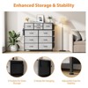 Gikpal 10 Drawers Dresser for Bedroom, Storage Drawer, Cupboards & Cabinets, Side Pockets & Hooks, Sturdy Metal Frame, Kitchen, Dinning Room - 3 of 4