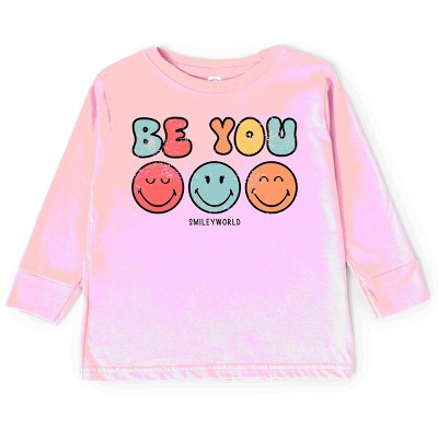 The Juniper Shop SmileyWorld Be You Groovy Toddler Long Sleeve Tee