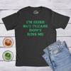 Mens I'm Green But Please Don't Kiss Me Tshirt Funny St Patricks Day Party Novelty Tee - Crazy Dog Men's T Shirt - image 3 of 4