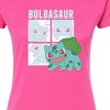 Women's - Pokémon - Bulbasaur Squares Fitted Graphic T-Shirt - 2 of 3