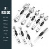 Magnetic Measuring Spoons with Leveler Set, Dual Sided Stainless Steel, Strong N40 Magnets Nesting Measuring Spoon for Baking & Cooking - 3 of 4