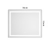 Vynxaria 36x30 Inch LED Bathroom Mirror with Anti-Fog, Dimmable Lighting & Aluminum Frame - 3 of 4