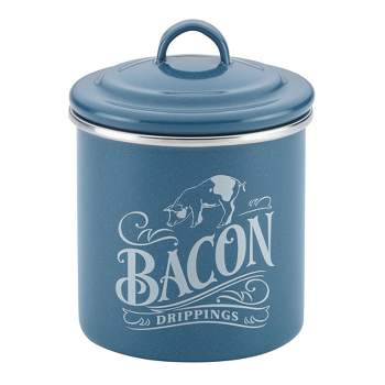 Auldhome Design-26oz Enamelware Bacon Grease Container White : Target