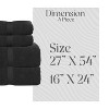 Home Weavers Elegance Essentials 550GSM 100% Cotton Zero Twist Super Absorbent Bath Towel Set - 2 of 4