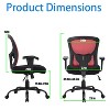 FDW Big and Tall Ergonomic Office Chair 500lb Executive Desk Chair with Adjustable Lumbar Support Mesh Back and 360-Degree Swivel - 2 of 4