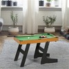 YONWAY 38" Foldable Billiards Tabletop Game, Pool Table Set, Fun for the Whole Family with Easy Folding for Storage, Balls, Chalk, Brush for Game Room - 2 of 4