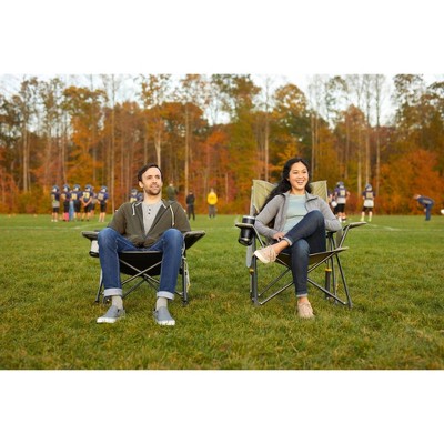 Heathered Loden Steel Frame Outdoor Rocking Chair