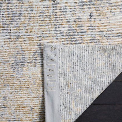 Hand-Knotted Light Blue Abstract Wool Area Rug, 8' x 10'