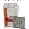 Shastha Clay Kamalar Valampuri Seed Ganesha 7 Inch,Erukkam Poo ,Poonal , White Cloth , Maddur Vade , Kozhukattai Flour For chaturthi - 3 of 4