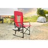 PAGED Oversized Portable Folding Chair Heavy Duty Lawn Chair with Side Table and Pocket for Camping, Beach, Party, Picnics, Fishing - 3 of 4