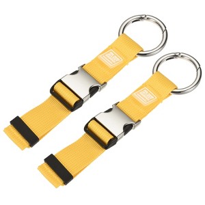Unique Bargains Jacket Holder Suitcase Belt Carry Clip Luggage Strap 2 Pcs - 1 of 4
