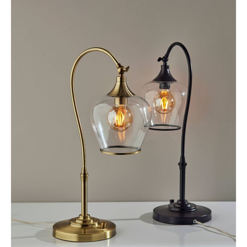 Bradford Desk Lamp (Includes Light Bulb) Antique Brass - Adesso, 6 of 12