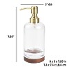 Cameo 3pc Bathroom Set - Soap/Lotion Dispenser, Toothbrush Holder, Tumbler, Non-Slip Protective Silicone Feet - 4 of 4