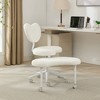 Rbied Adjustable Height Office Chair Accent Chair Meditation Chair with Swivel Footrest and Wheels - 4 of 4
