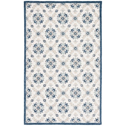 Martha Stewart Msr4750 Hand Tufted Area Rug - Ivory/blue - 4'x6 ...